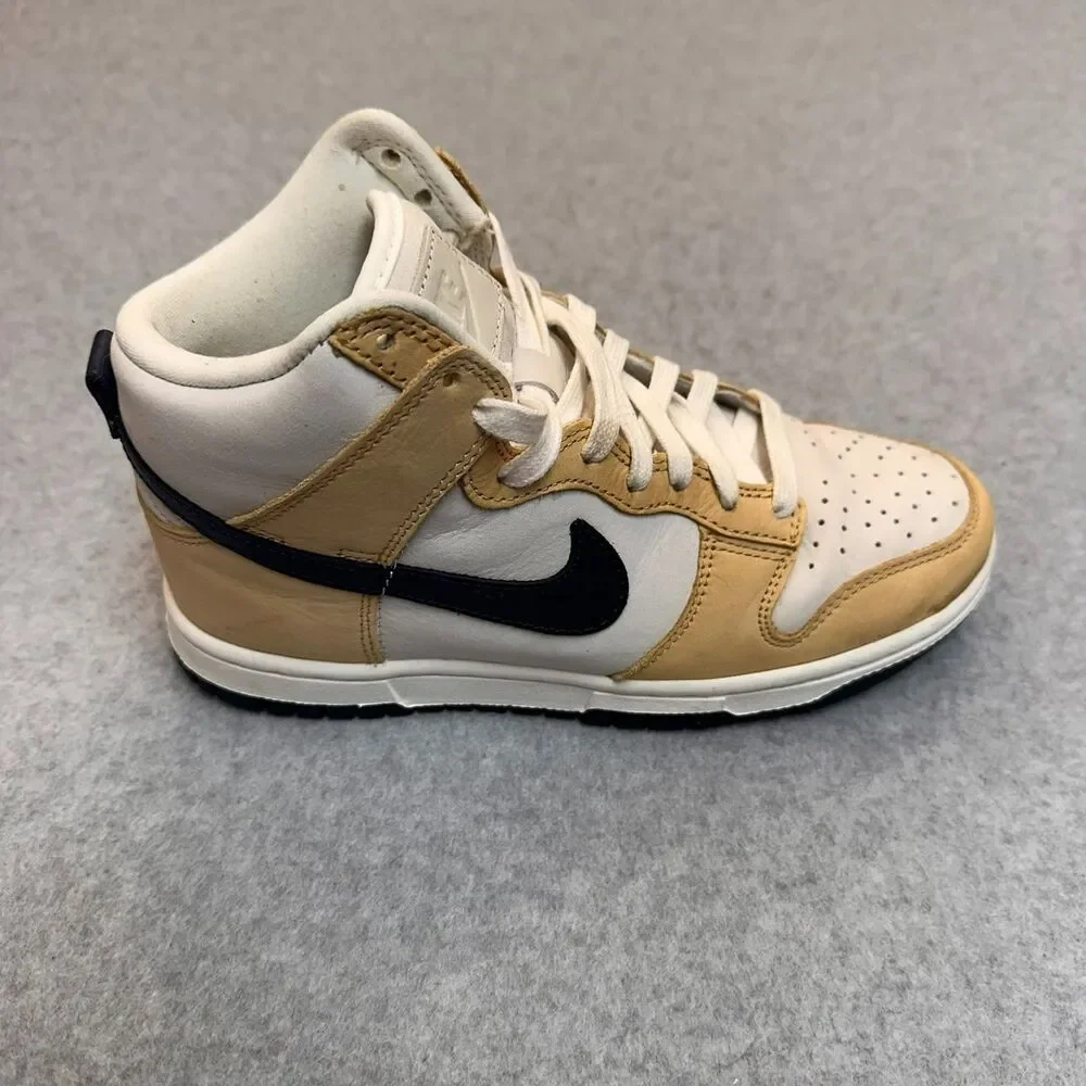 Nike Dunk High Premium Sesame Obsidian Women's Size 5 DX2044-101